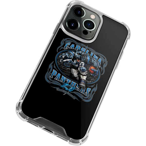 Liquid Blue NFL Carolina Panthers Running Back iPhone 15 Pro Clear Case